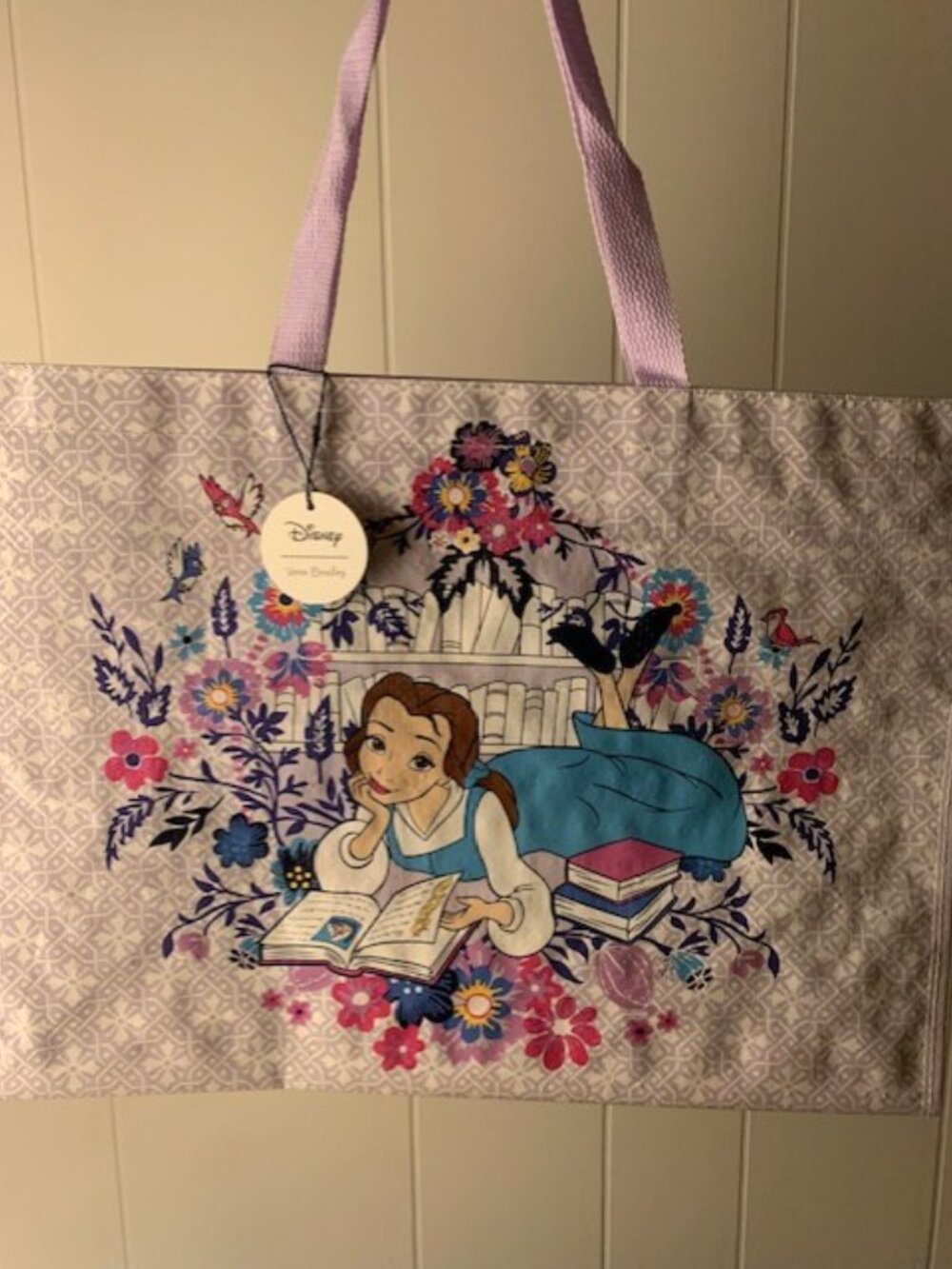 NWT 🛍️Vera Bradley x Disney Belle Beauty and the Beast Market Tote Bag